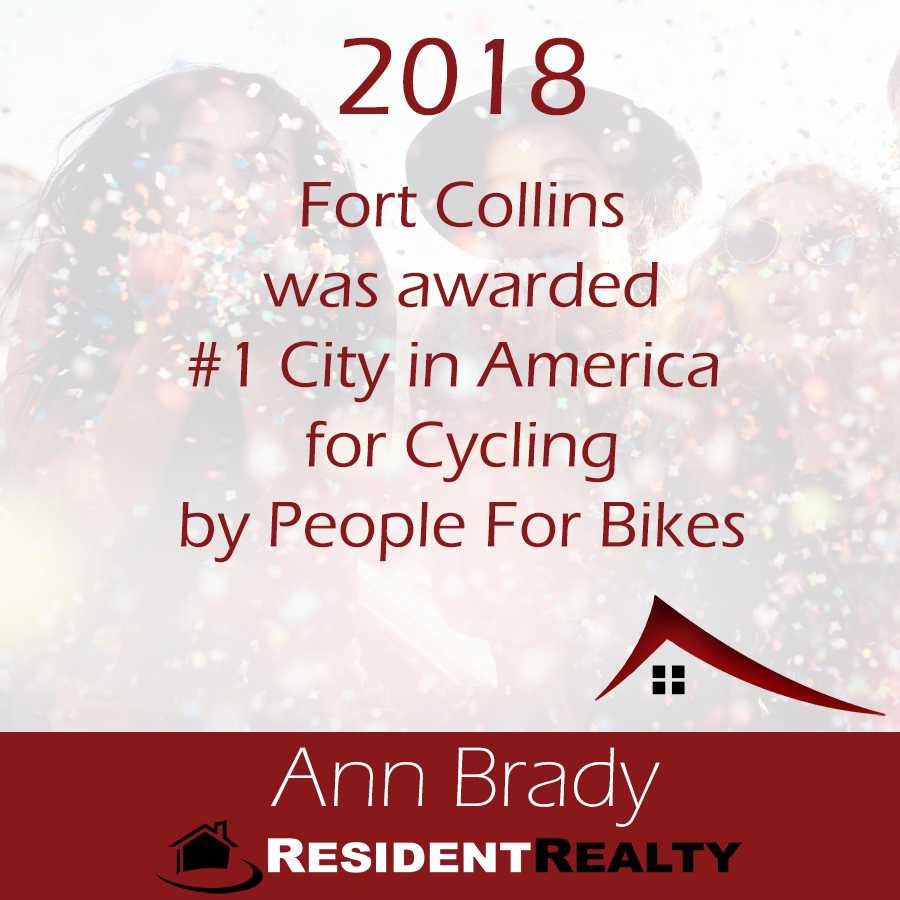 Fort Collins was ranked # city in America for Cycling